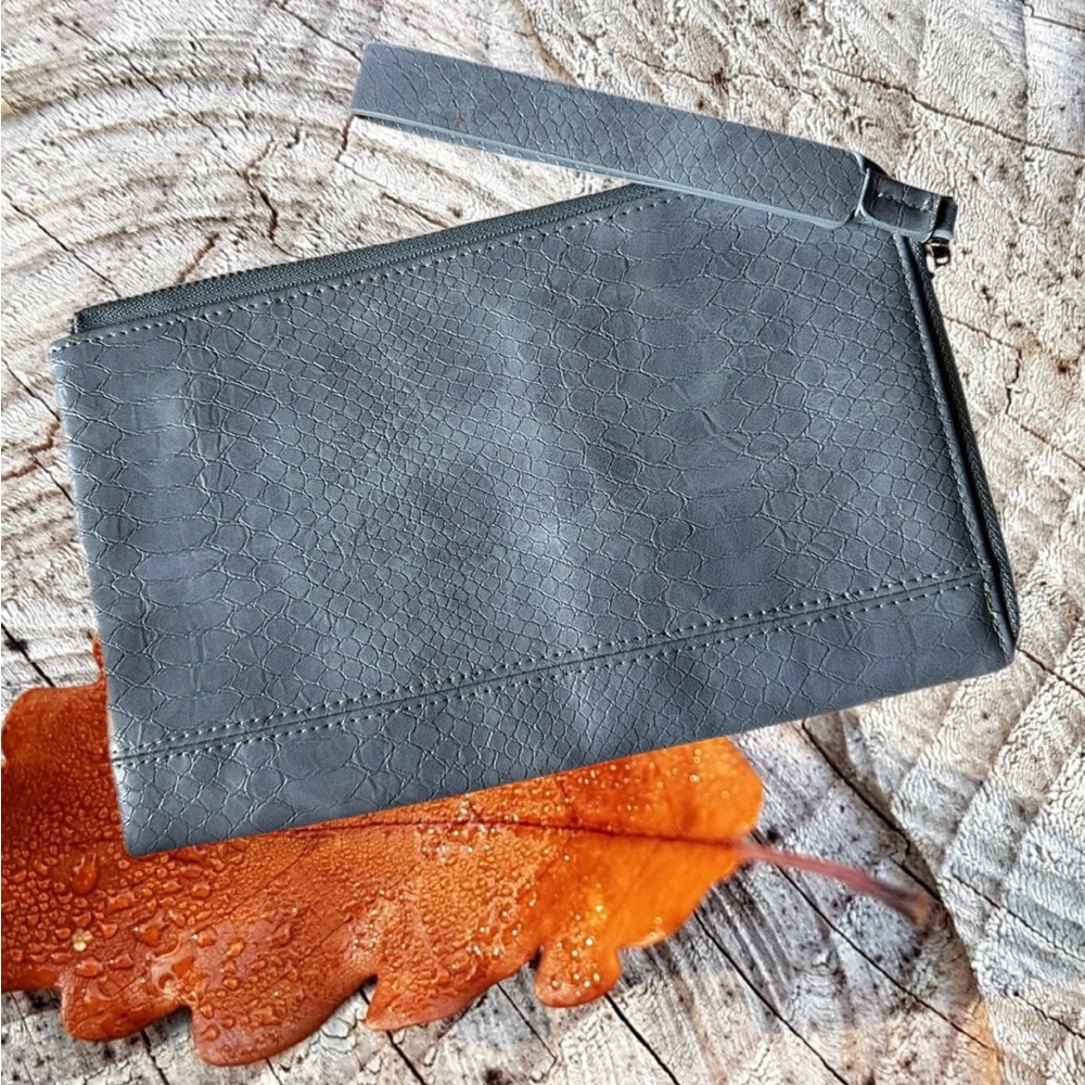 Joy Susan “Tina” Python Zip Around Wristlet